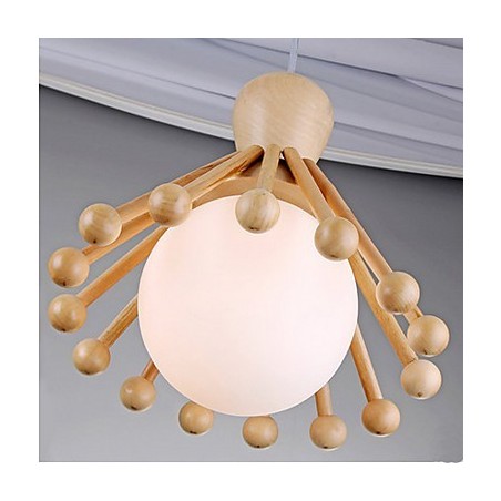 Garden Wooden Chandelier Simple Nordic Wood Chandelier