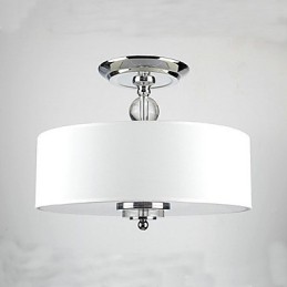 Modern Stylish 3 Light Pendant with Flannelette Shade