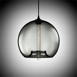 Retro Creative Single Head Glass Pendant Lamp Cafe In The Goldfish Bowl