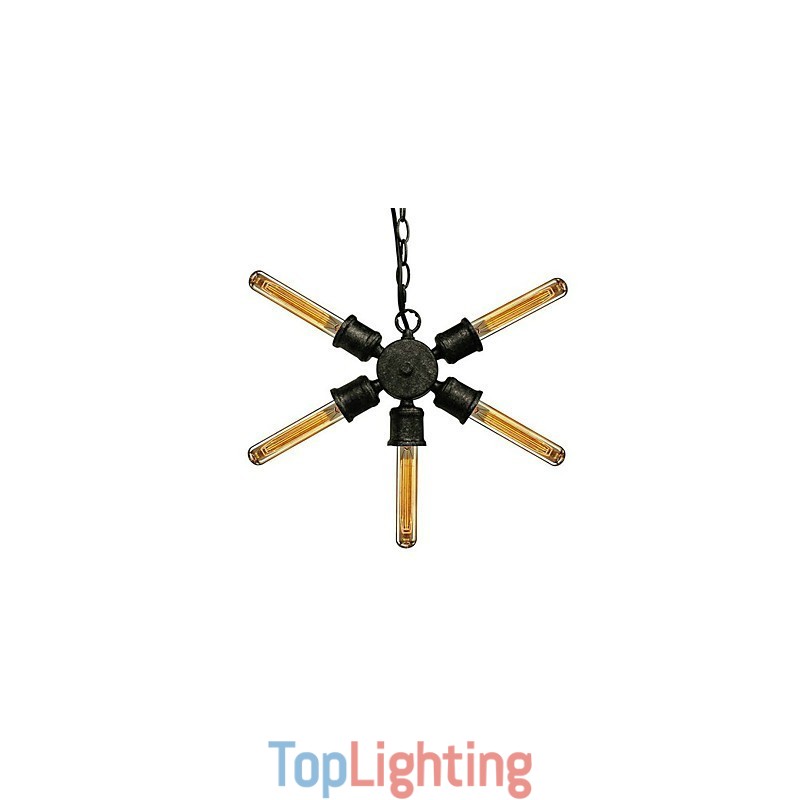 Retro Painting Metal Pendant Light
