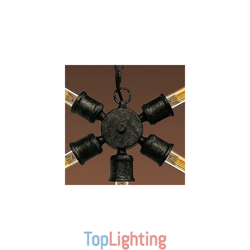 Retro Painting Metal Pendant Light