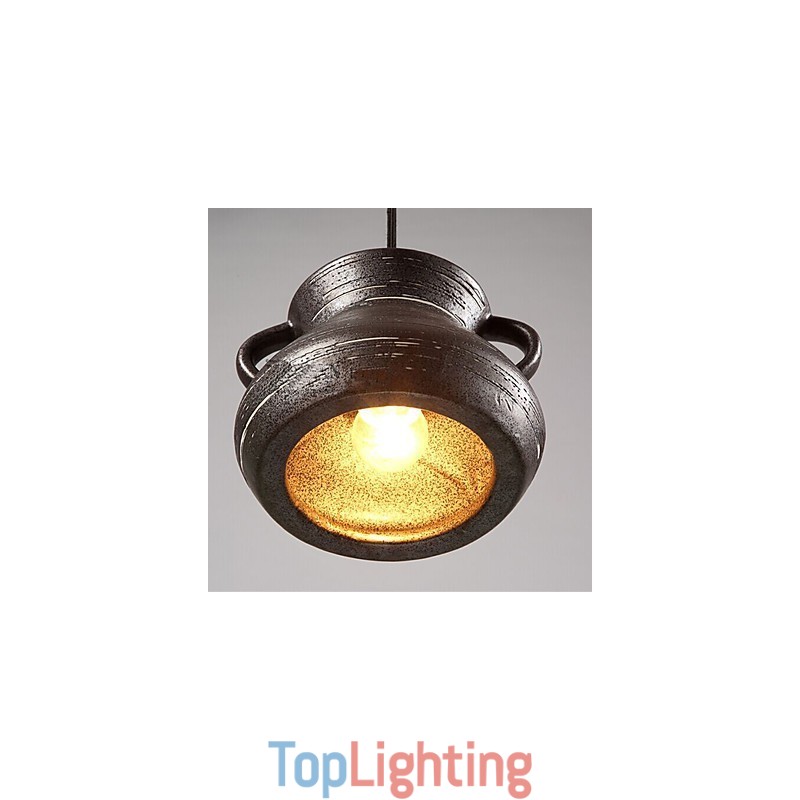 Personality Retro Ceramic Hanging Teahouse Chandelier lamp