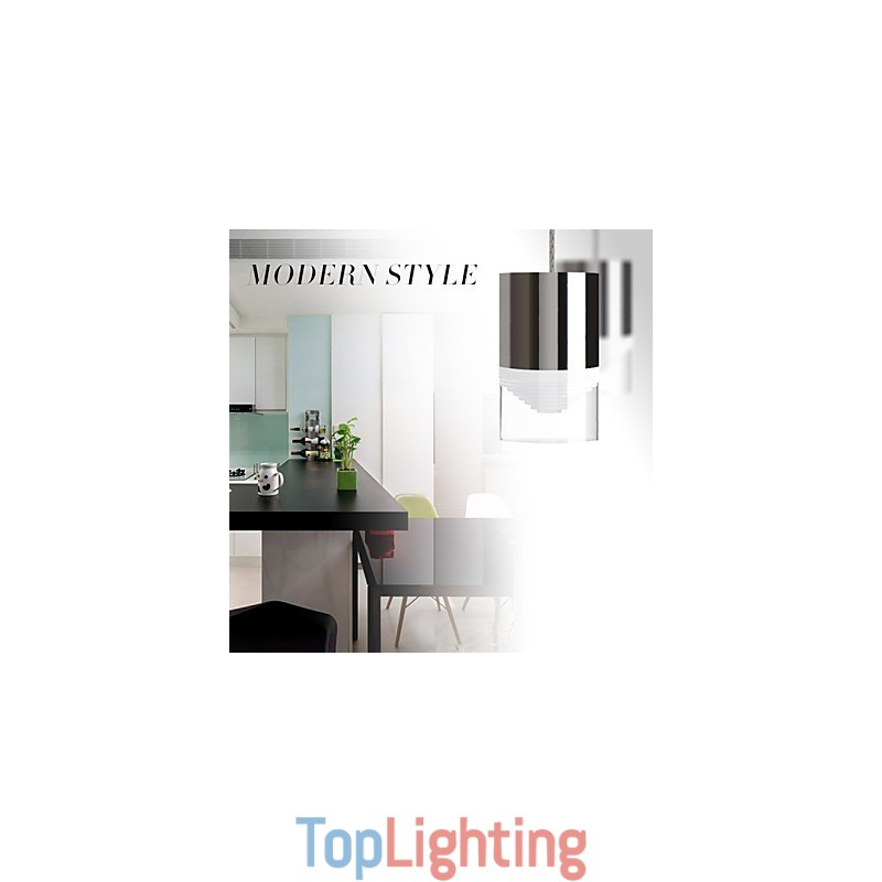 3 Lights Pendant Light Modern Contemporary Metal