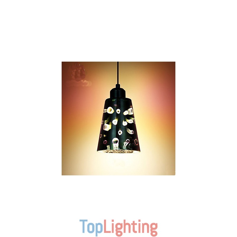 Simple table 3D Glass Creative Pendant