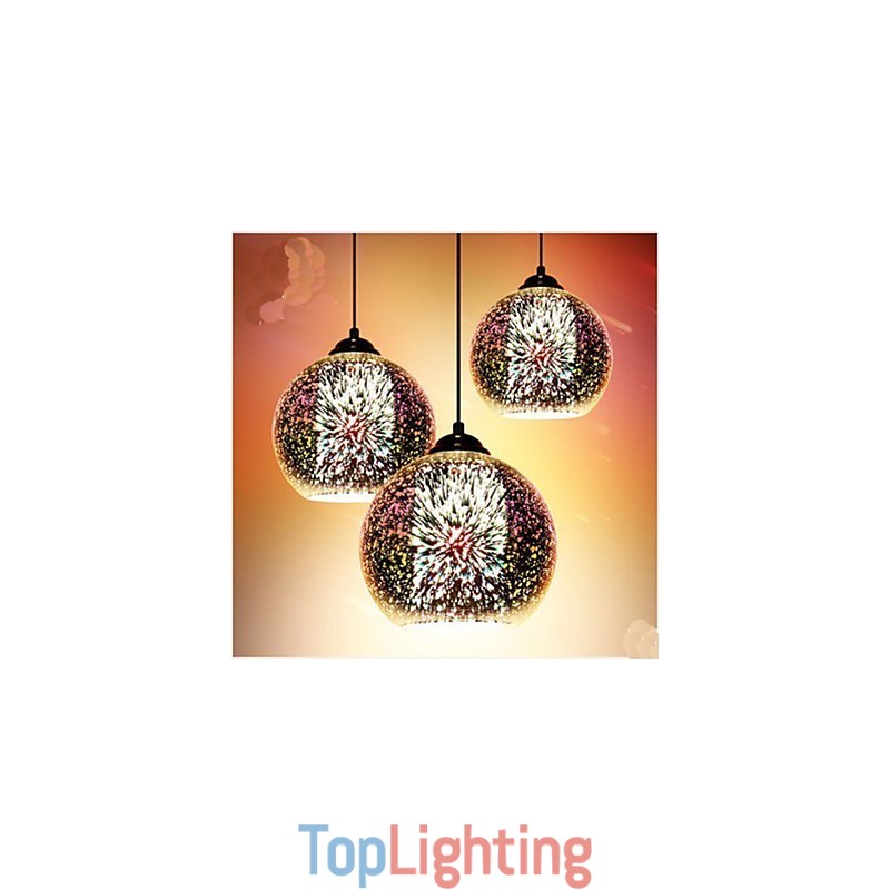 Simple table 3D Glass Creative Pendant