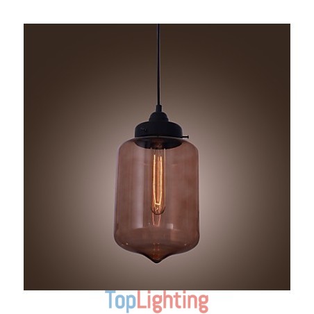 70W Modern Glass Pendant Light in Transparent Bottle Design 70W Modern Glass Pendant Light in Transparent Bottle Design