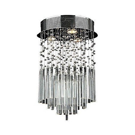 Modern Contemporary Crystal Electroplated Metal Flush Mount Modern Contemporary Crystal Electroplated Metal Flush Mount