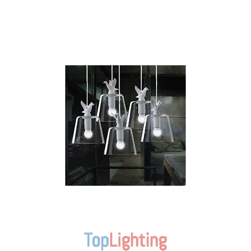 Single Head Ducklings Birds Glass Chandelier Meals Chandelier