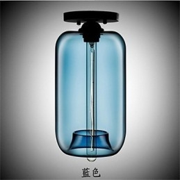 Retro Creative Single Head Glass Pendant Lamp Cafe In The Goldfish Bowl