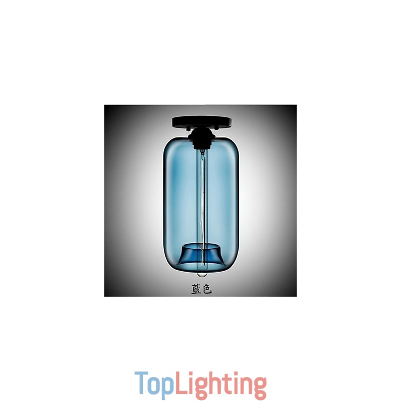 Retro Creative Single Head Glass Pendant Lamp Cafe In The Goldfish Bowl