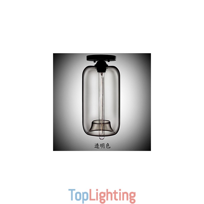Retro Creative Single Head Glass Pendant Lamp Cafe In The Goldfish Bowl