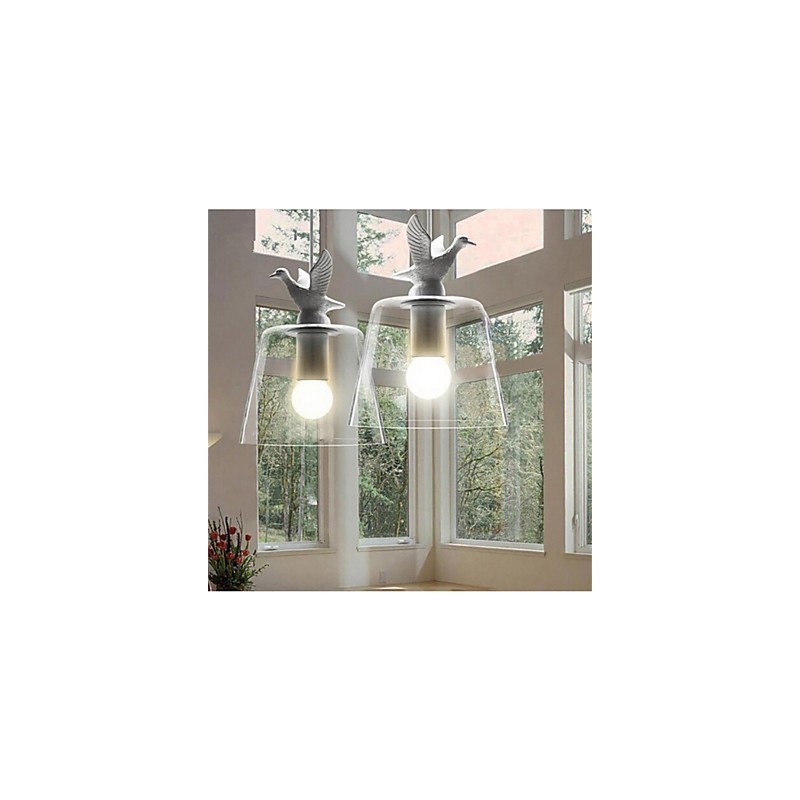 American Style Retro Creative Single Head Glass lamp the Nordic Cafe