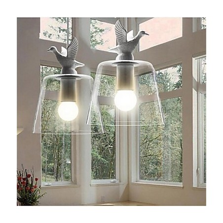 American Style Retro Creative Single Head Glass lamp the Nordic Cafe