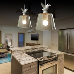 American Style Retro Creative Single Head Glass lamp the Nordic Cafe