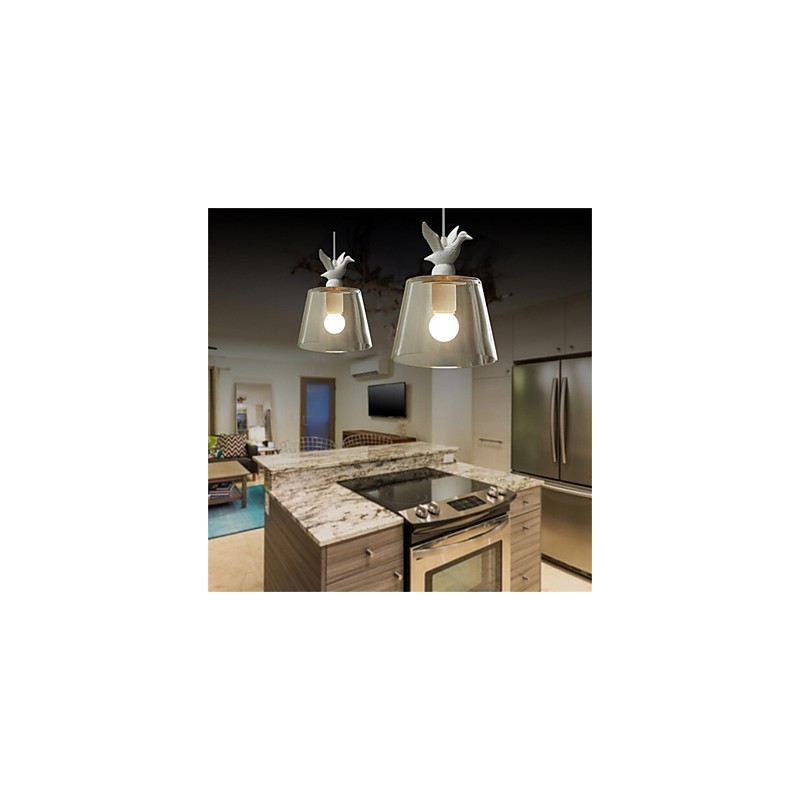 American Style Retro Creative Single Head Glass lamp the Nordic Cafe