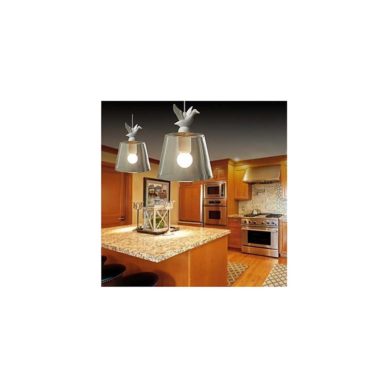 American Style Retro Creative Single Head Glass lamp the Nordic Cafe