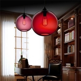 Retro Creative Single Head Glass Pendant Lamp Cafe In The Goldfish Bowl