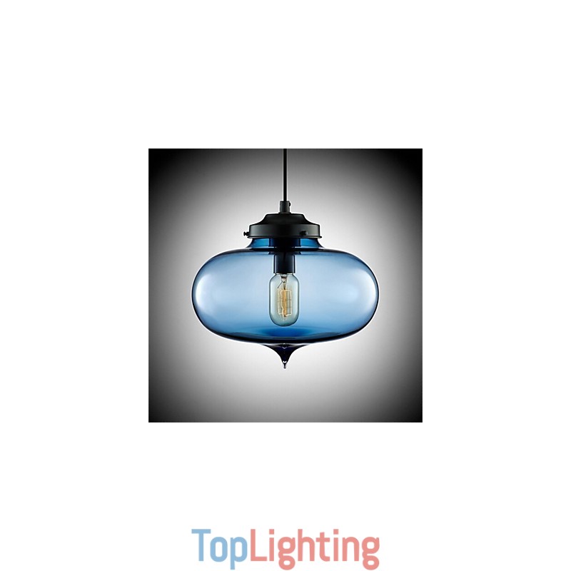 Retro Creative Single Head Glass Pendant Lamp Cafe In The Goldfish Bowl