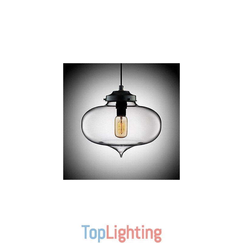 Retro Creative Single Head Glass Pendant Lamp Cafe In The Goldfish Bowl