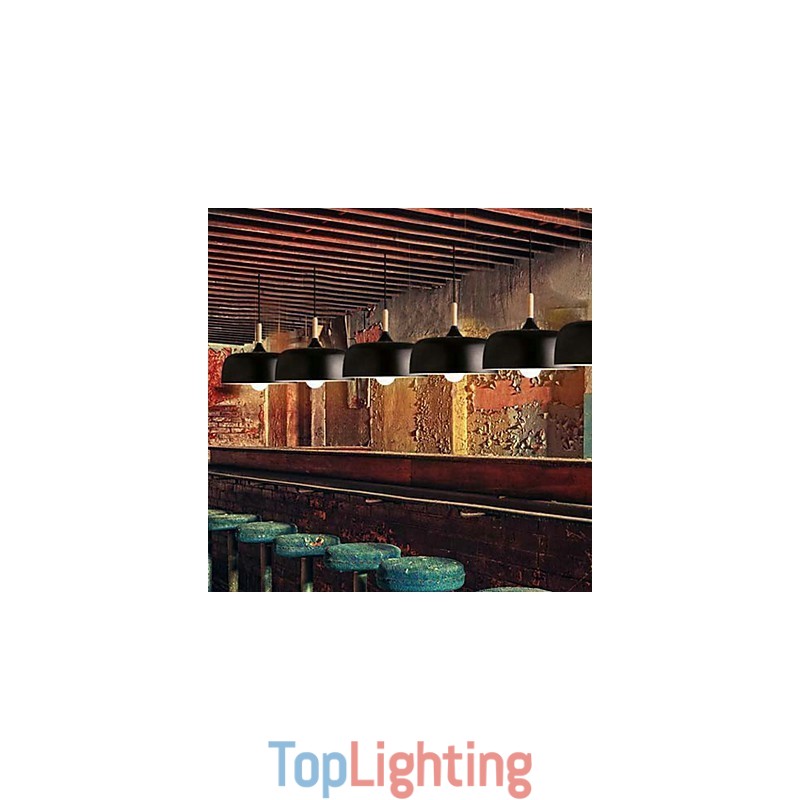 Country Painting Metal Pendant Light