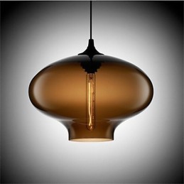 Retro Creative Single Head Glass Pendant Lamp Cafe In The Goldfish Bowl