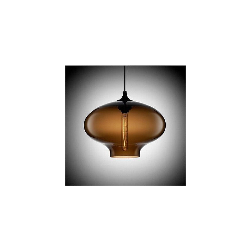 Retro Creative Single Head Glass Pendant Lamp Cafe In The Goldfish Bowl
