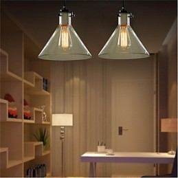 American Style Retro Creative Single Head Glass lamp the Nordic Cafe