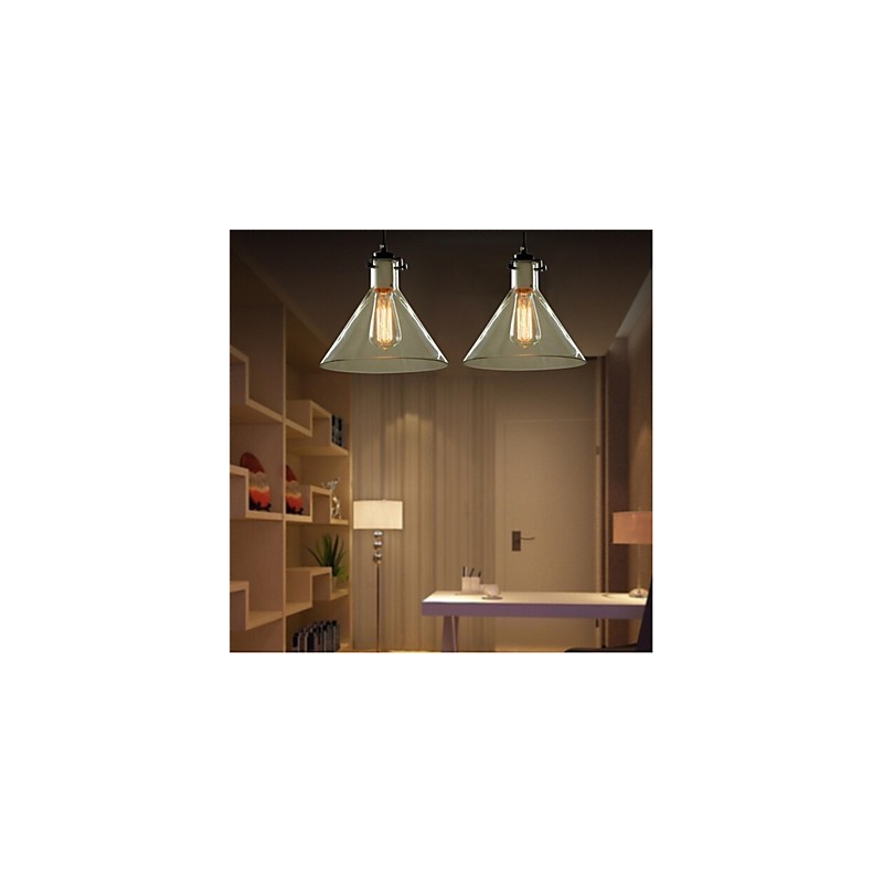 American Style Retro Creative Single Head Glass lamp the Nordic Cafe