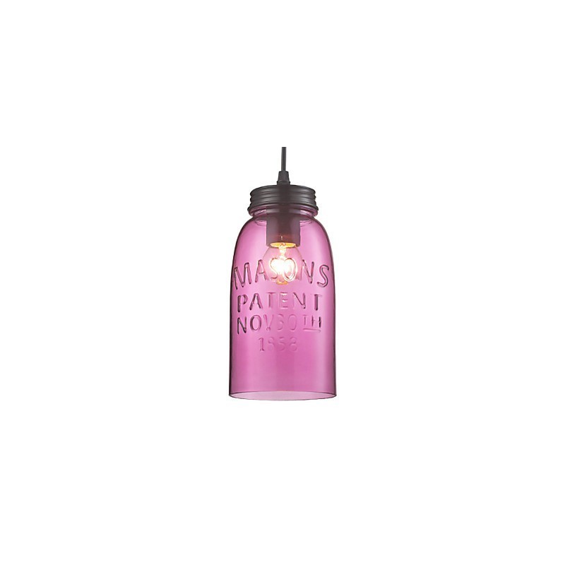 1 Light Modern Glass Pendant Light in Transparent Bubble Design