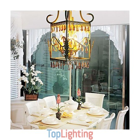 Rural of Europe Type Droplight American Country Rectangular Shell Lamp Porch Lamp Rural of Europe Type Droplight American Country Rectangular Shell Lamp Porch Lamp