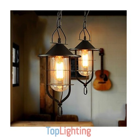 Retro Mini Style Painting Metal Pendant Light Retro Mini Style Painting Metal Pendant Light