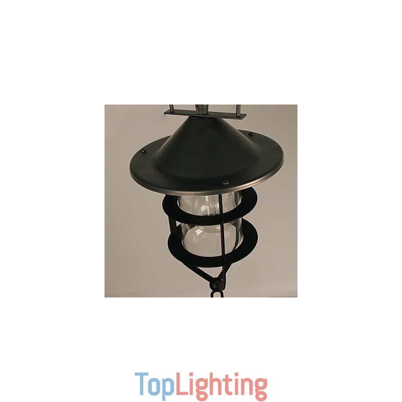 Retro Mini Style Painting Metal Pendant Light