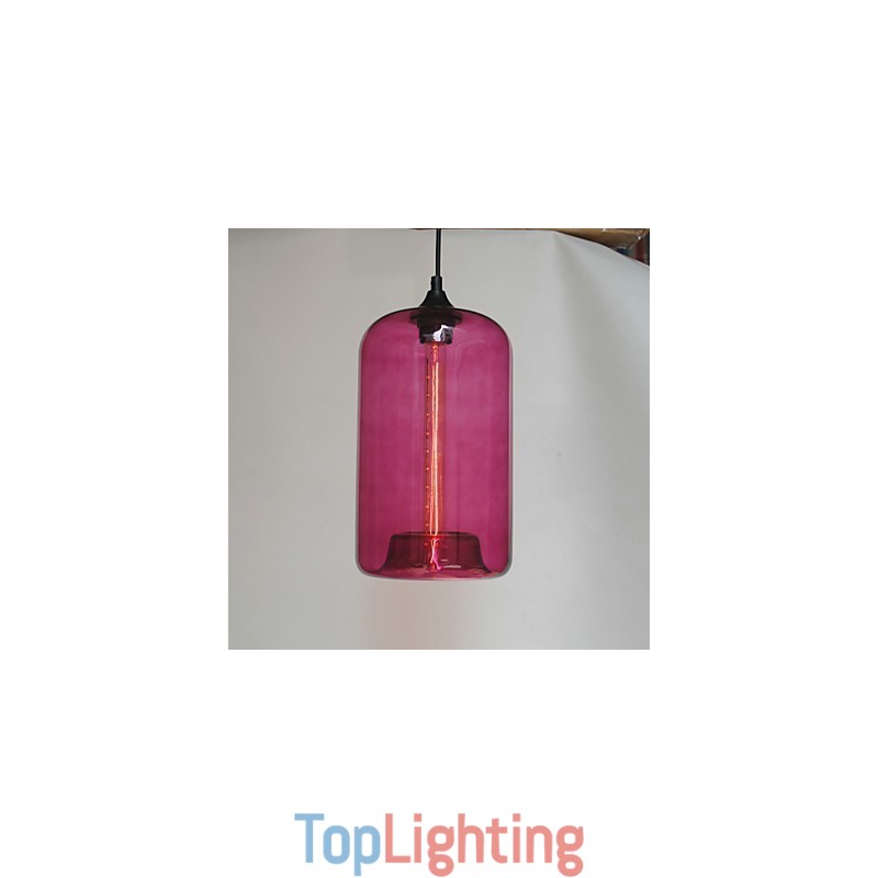 Bottle Design Pendant 1 Light Minimalist Iron Painting