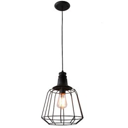Rustic Lodge Retro Country Mini Style Painting Metal Pendant Light Garage