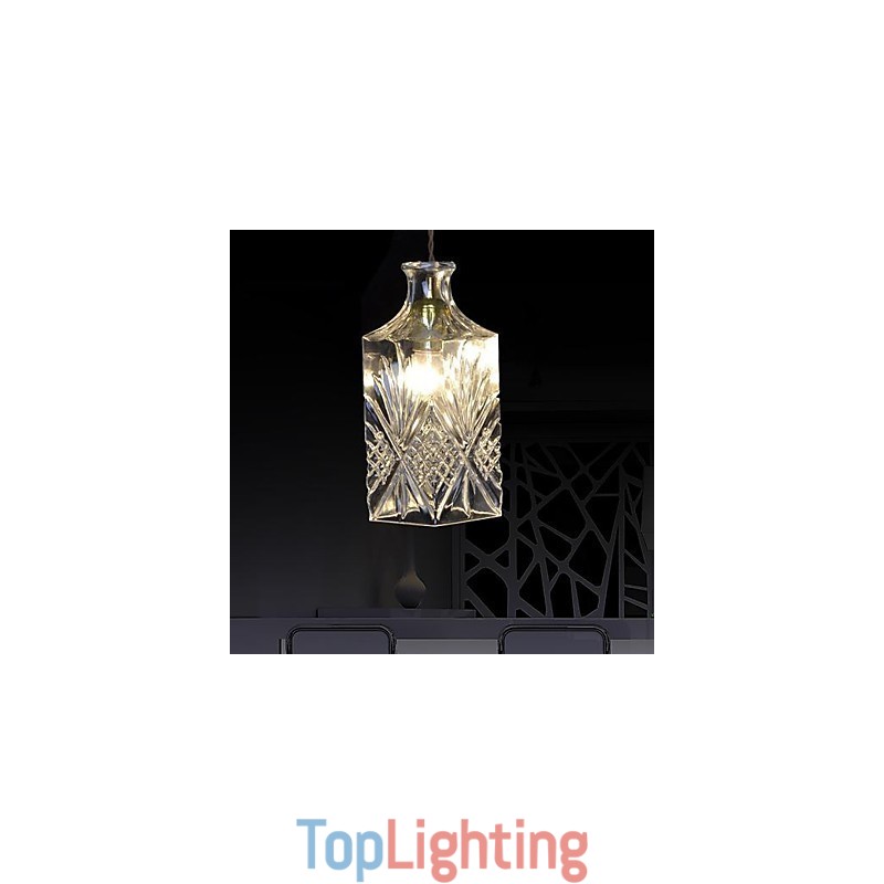 Modern Contemporary Crystal Metal Pendant Light