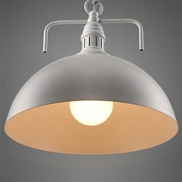 Rustic Lodge Painting Metal Pendant Light