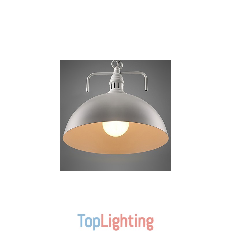 Rustic Lodge Painting Metal Pendant Light