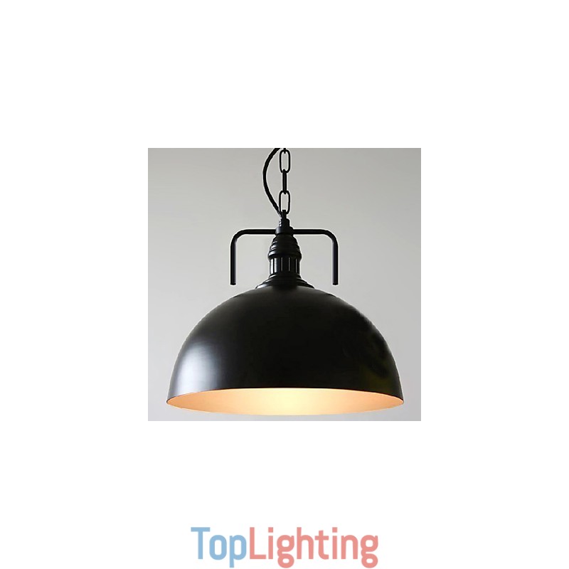Rustic Lodge Painting Metal Pendant Light
