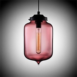 Retro Creative Single Head Glass Pendant Lamp Cafe In The Goldfish Bowl