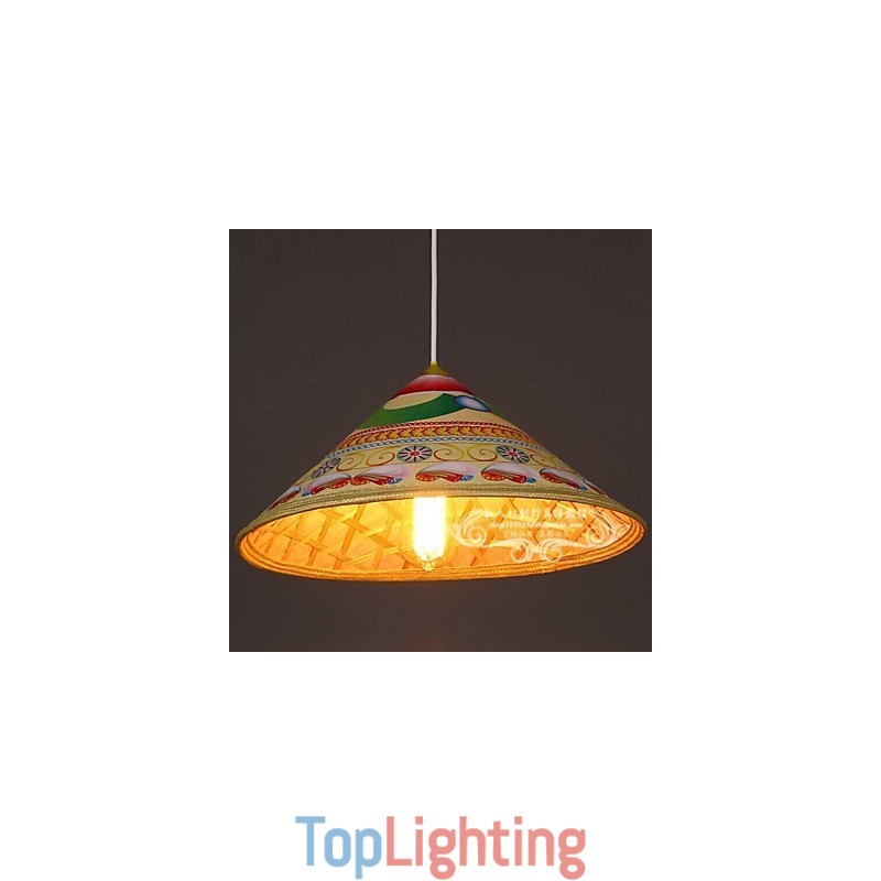 Modern Tea Hat Chandelier Chandelier Chandelier Bamboo Hats