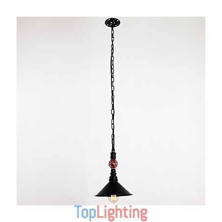 Water Pipe Retro Plating 1 Light Painting Pendant Water Pipe Retro Plating 1 Light Painting Pendant