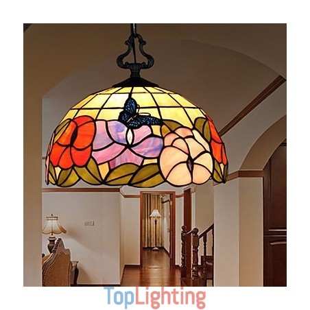 30*28CM 5 10㎡European Rural Creative Arts Stained Glass Chandelier Restoring Ancient Ways Lamp Light 30*28CM 5 10㎡European Rural Creative Arts Stained Glass Chandelier Restoring Ancient Ways Lamp Light