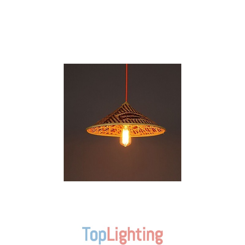 Bamboo Hat Chandelier Chandelier Lamp Fish People Hats