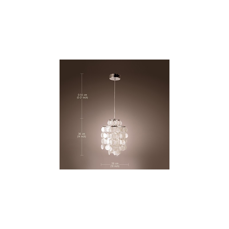 Modern Contemporary Mini Style Chrome Pendant Light