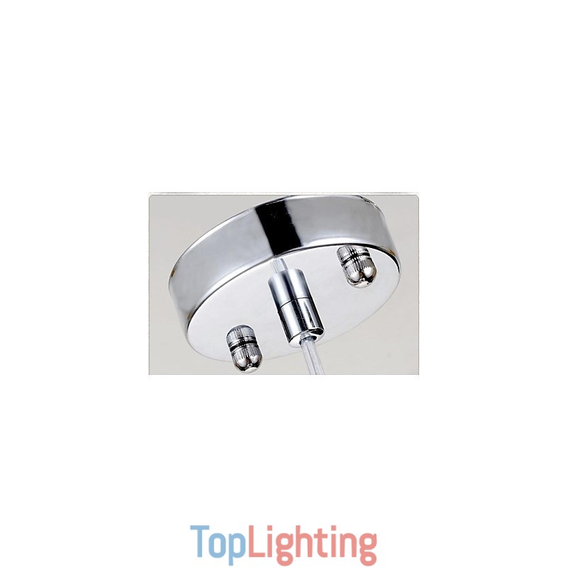 Modern Contemporary Chrome Metal Pendant Light