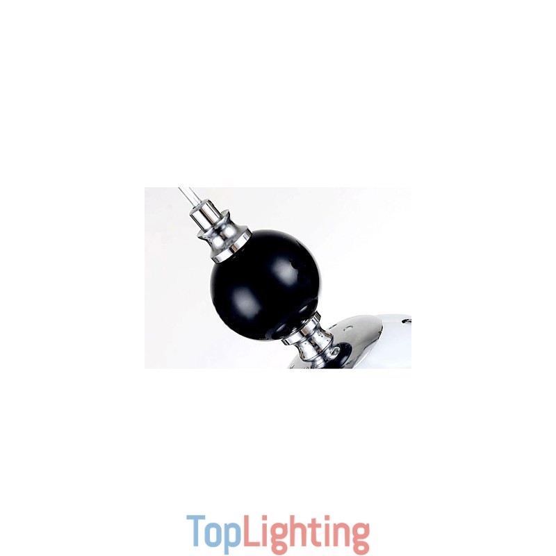 Modern Contemporary Chrome Metal Pendant Light