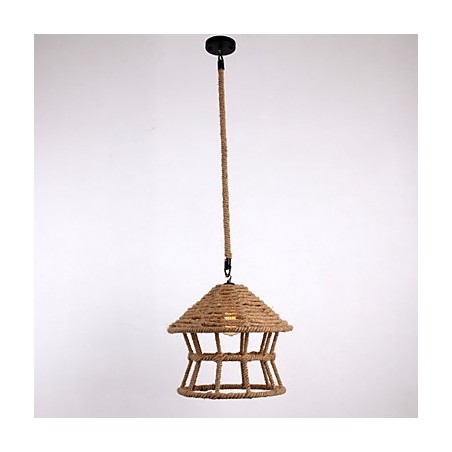Rope 1 Light Pendant Light Contemporary Country Rope 1 Light Pendant Light Contemporary Country