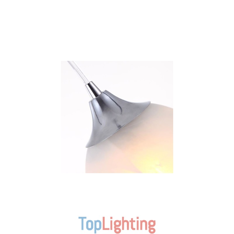 Modern Wine Cup Oblong Canopy Pendant Light with Three Light