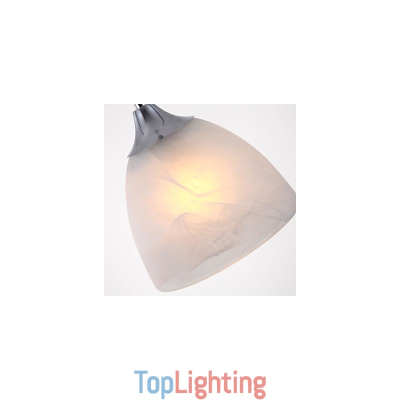 Modern Wine Cup Oblong Canopy Pendant Light with Three Light