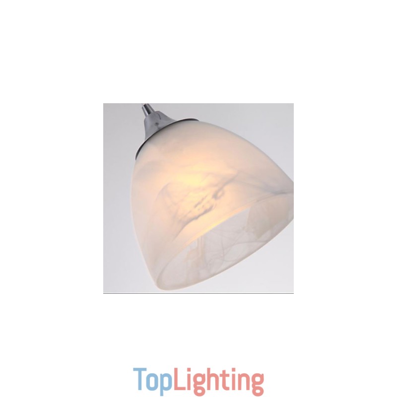 Modern Wine Cup Oblong Canopy Pendant Light with Three Light